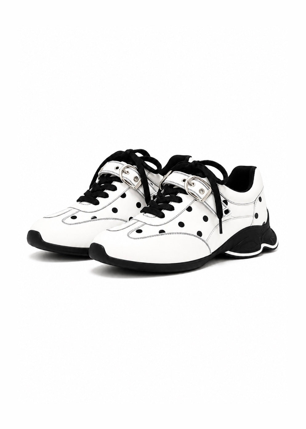 Polka Buckle Sneakers