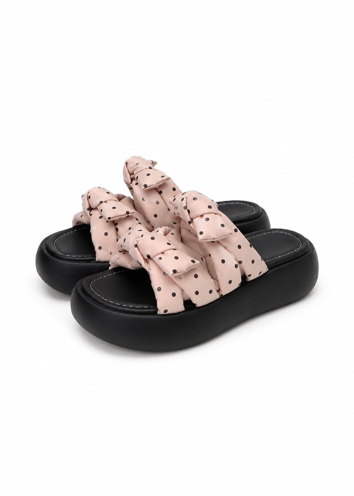 Polka Knot Sandals
