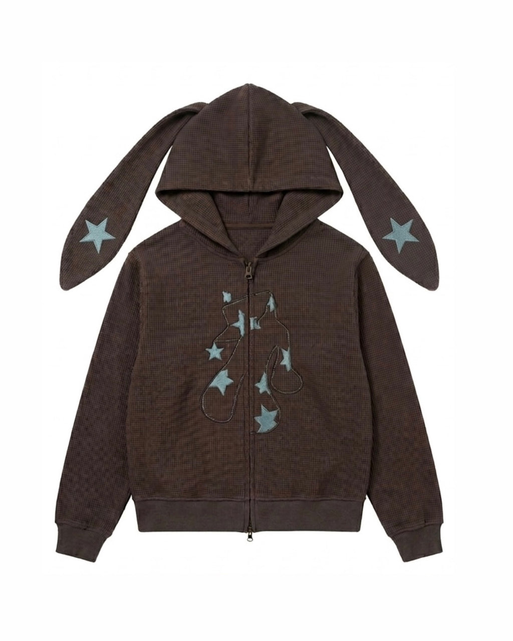 Waffle Starry Zip Parker