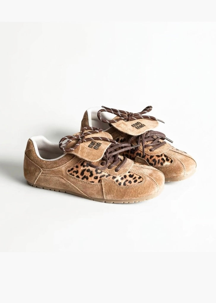 Chocolate Cowhide Sneakers