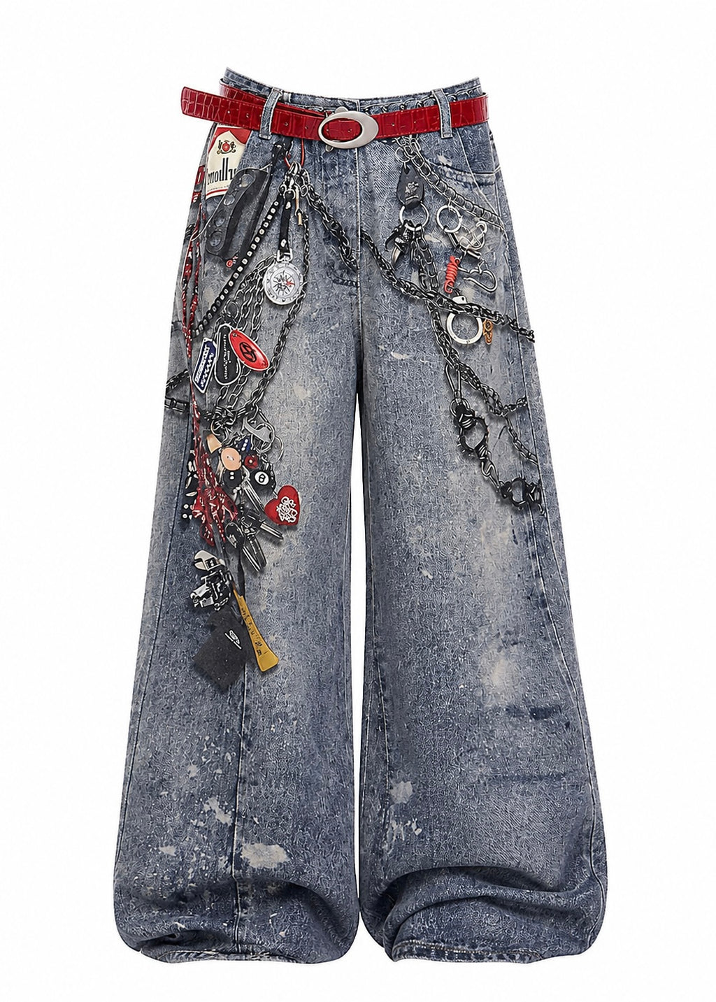 Graphic Chain Denim