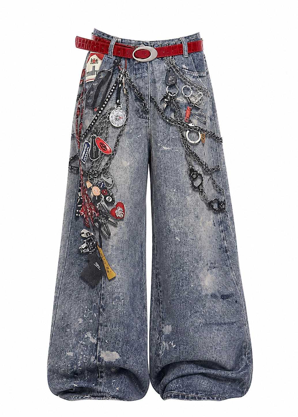 Graphic Chain Denim