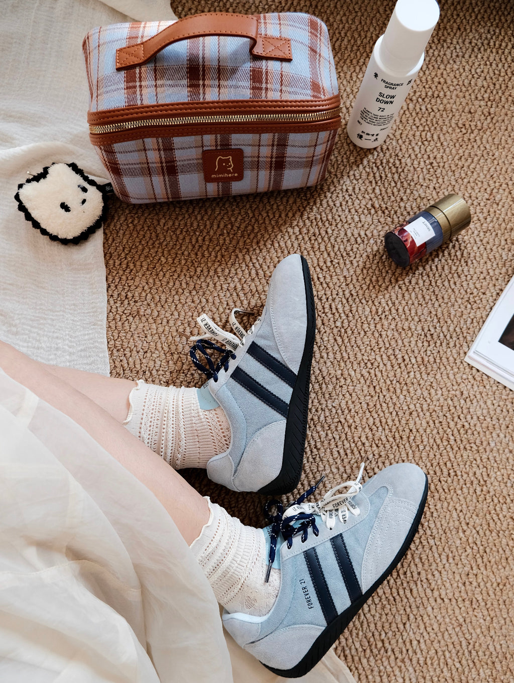 Faux Suede Low-Top Sneakers