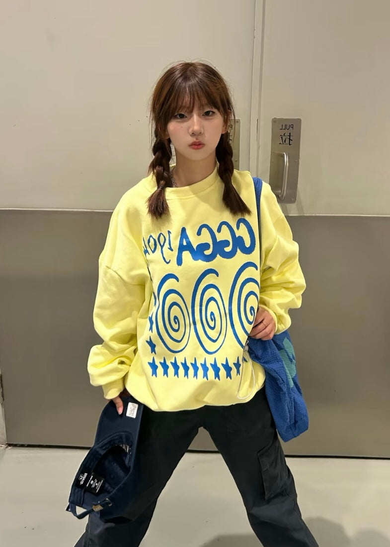 Striped Graphic Hoodie ロンT