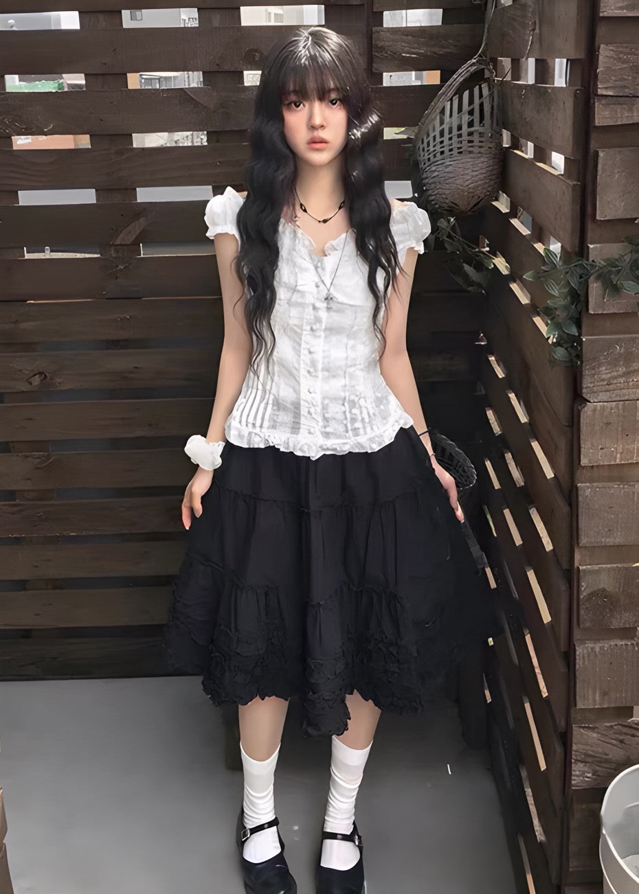 Layered Ruffle skirt