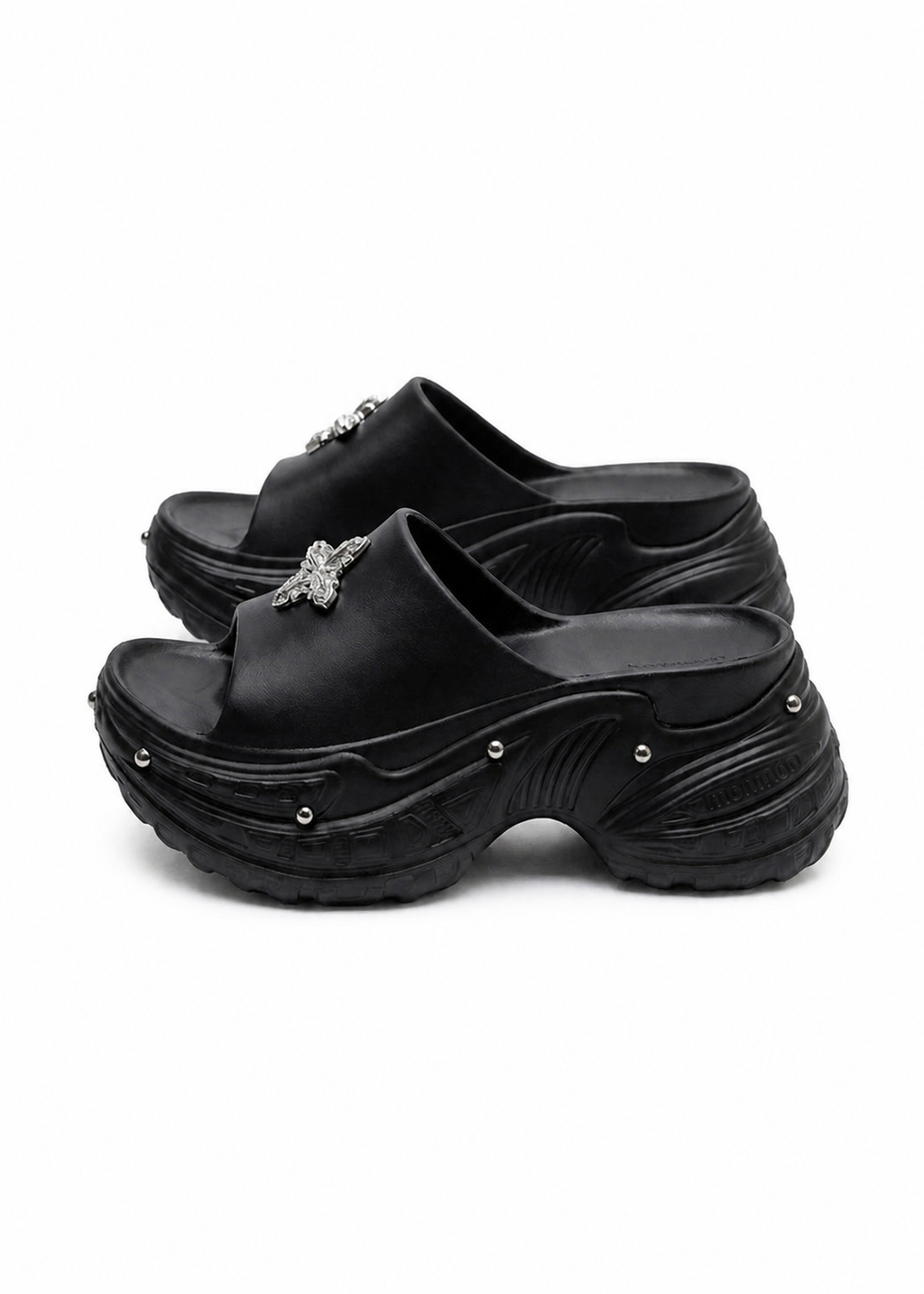 Y2K-Chrome-Butterfly Sandals +8cm