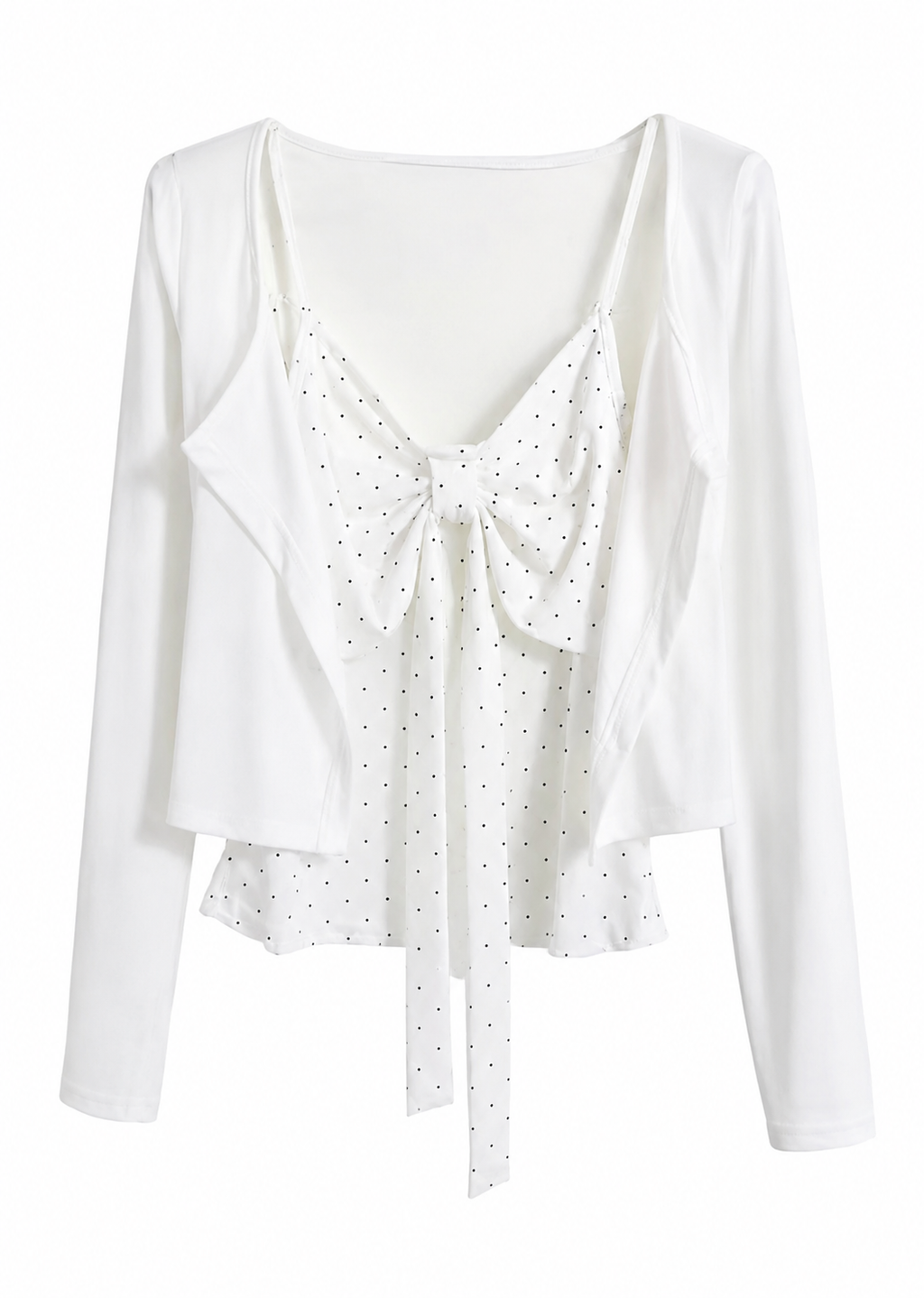 Coquette Polka Dot Top