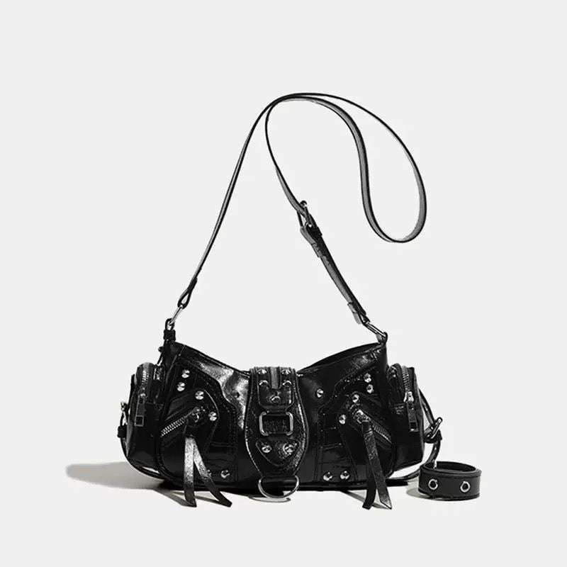 Y2K dark チェインショルダーバッグ