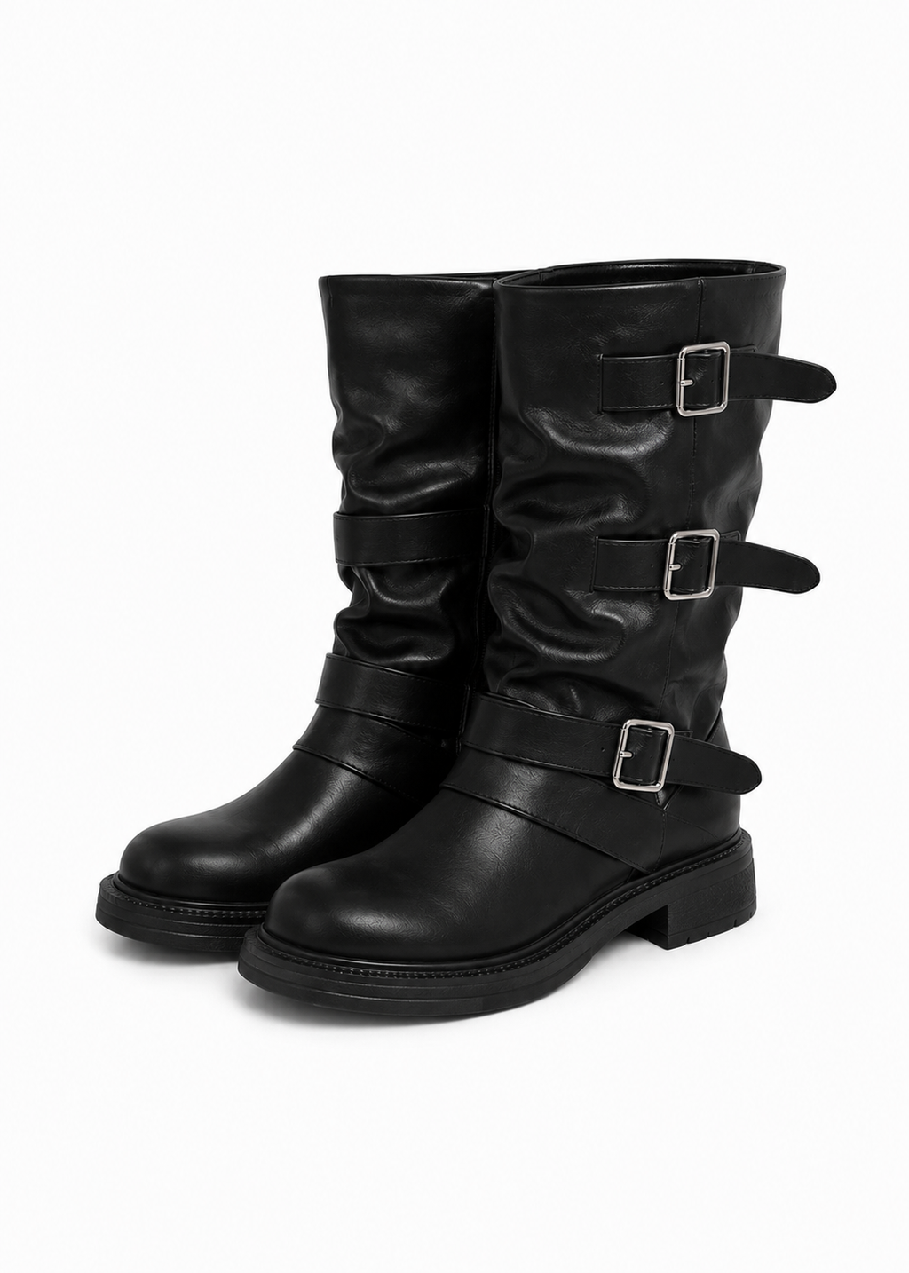 Triple Belt Rider Boots