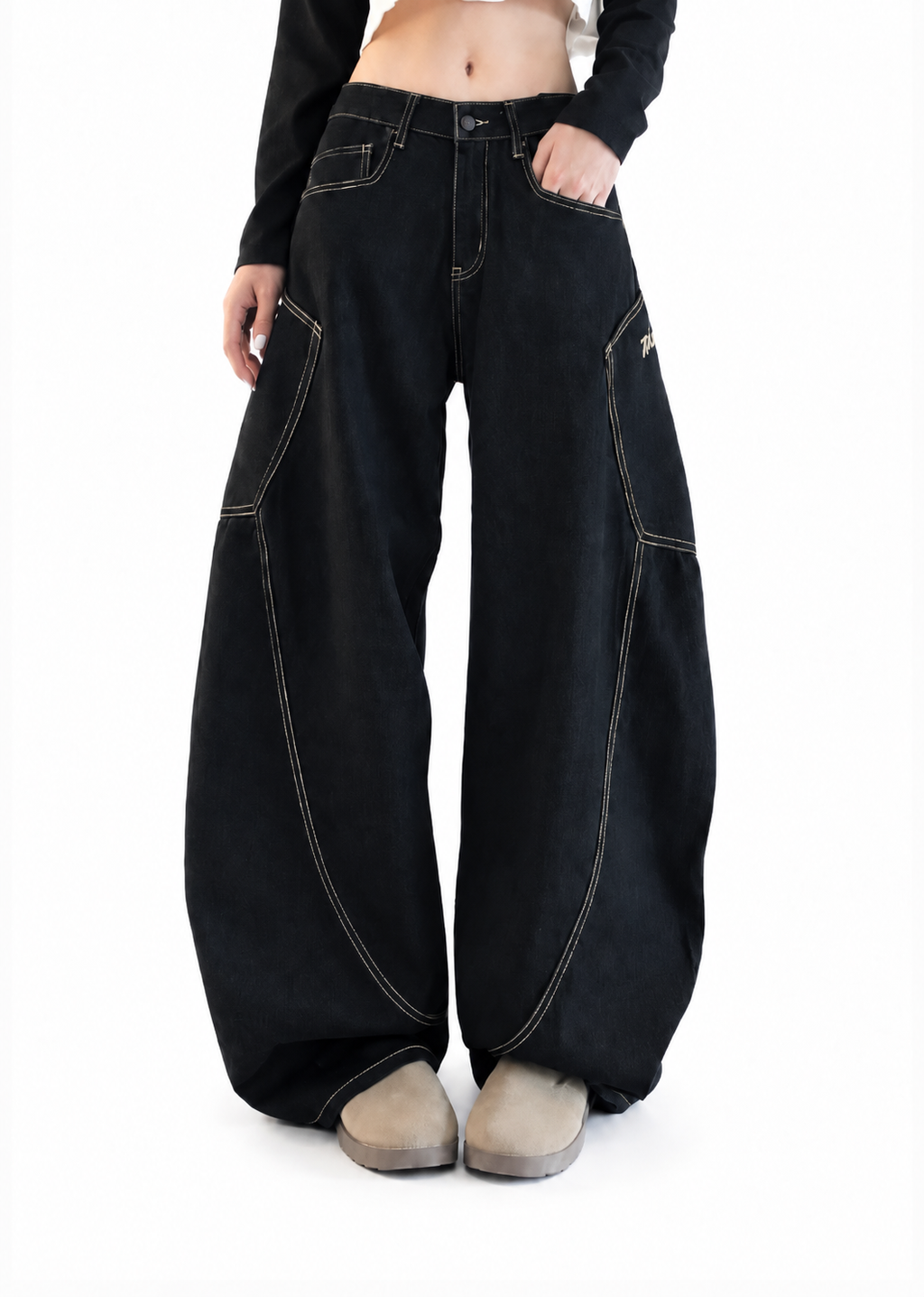 Cloud Curve Balloon Jeans