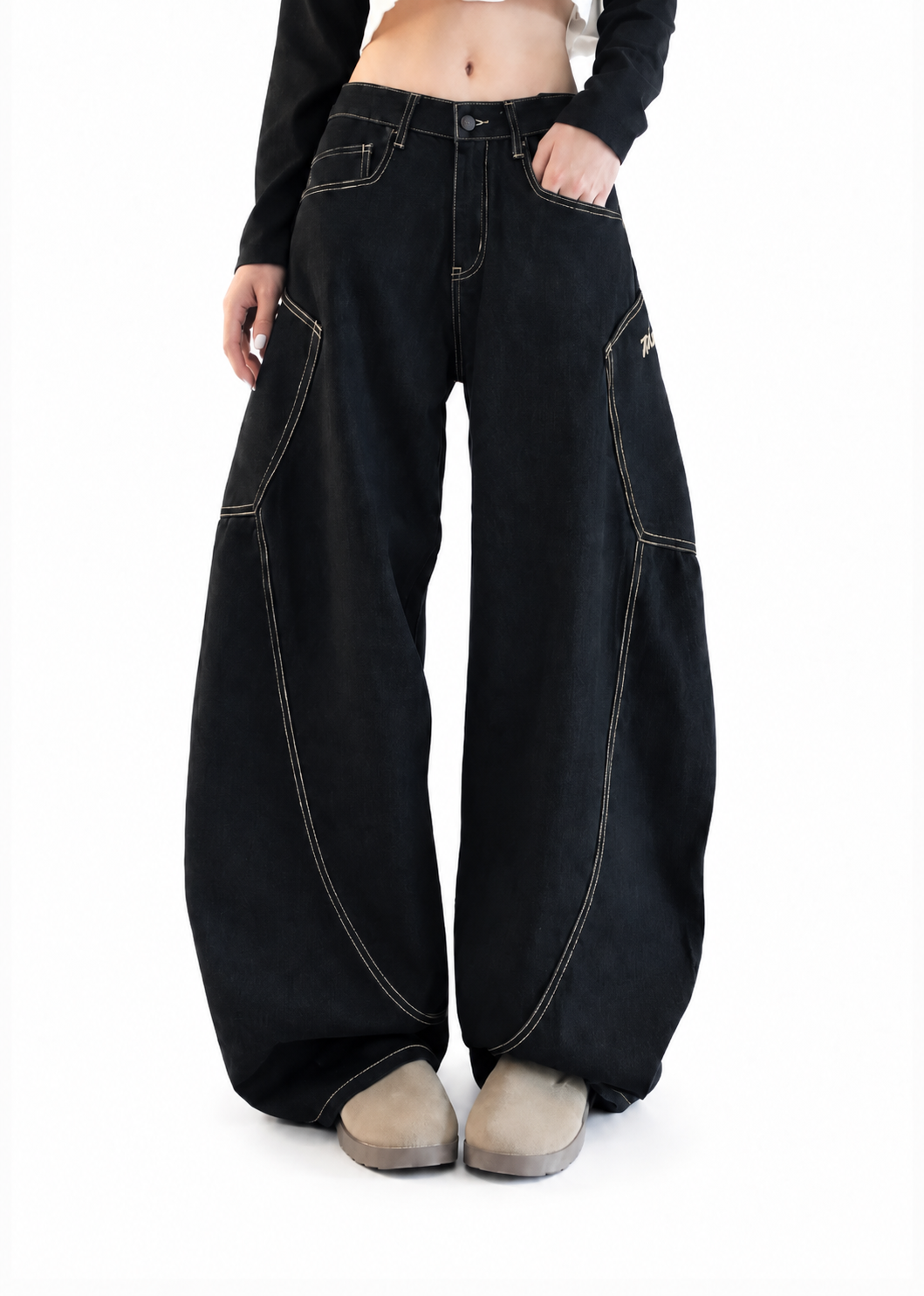 Cloud Curve Balloon Jeans