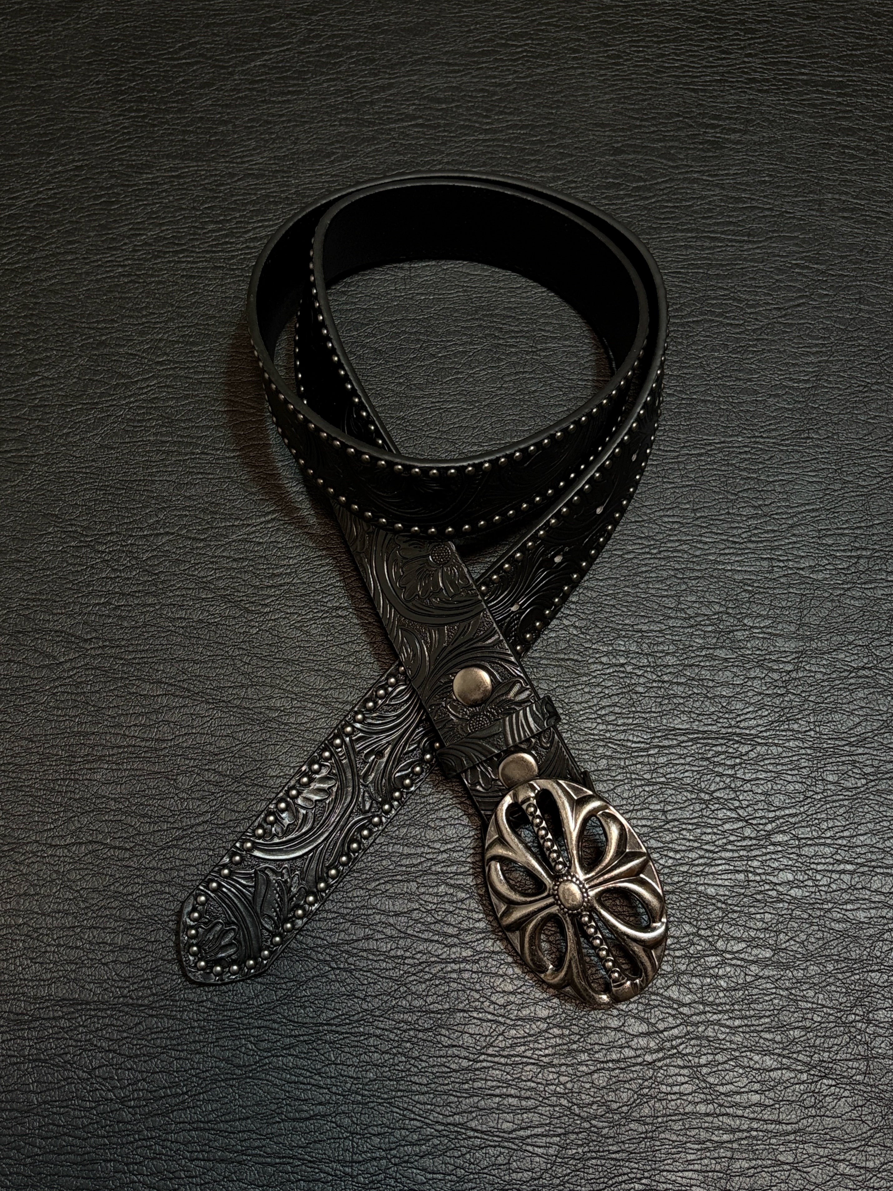 Vintage Dark Rivet Belt