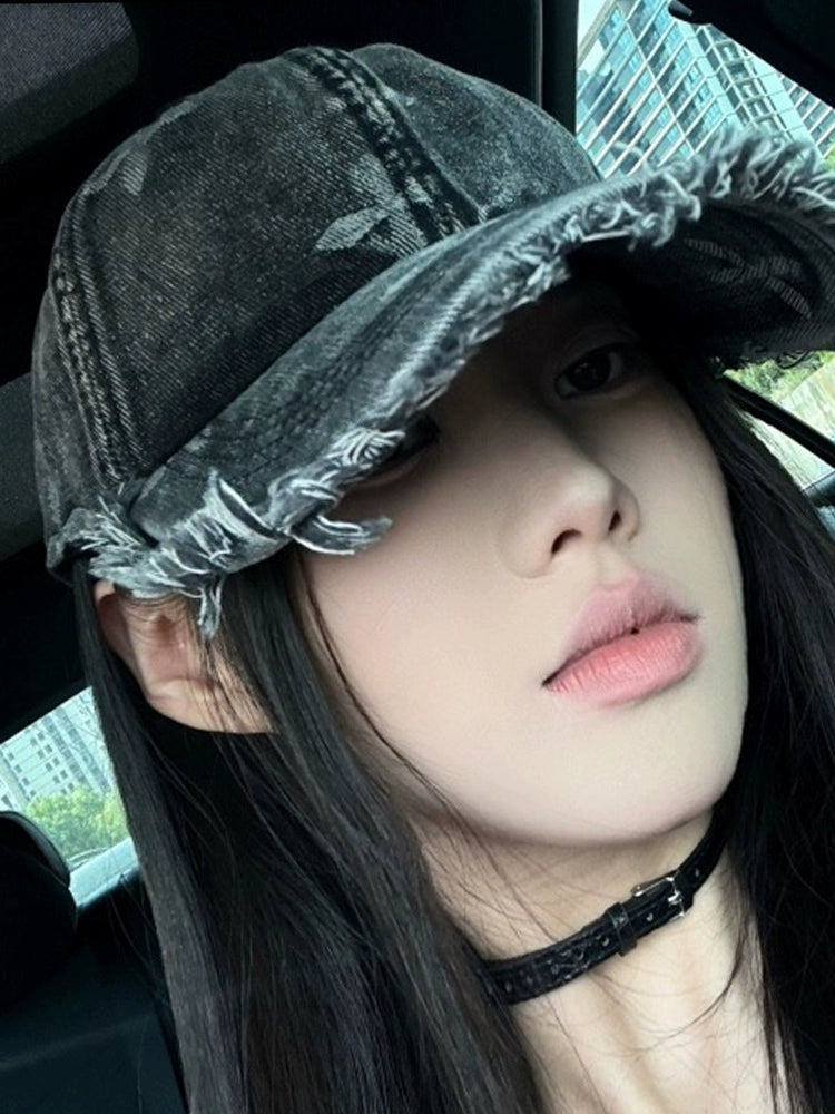 OuiPack Vintage Distressed Washed Baseball Cap