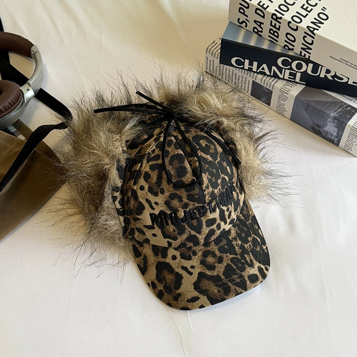 SUPERWZM Retro Furry Earflap Hat