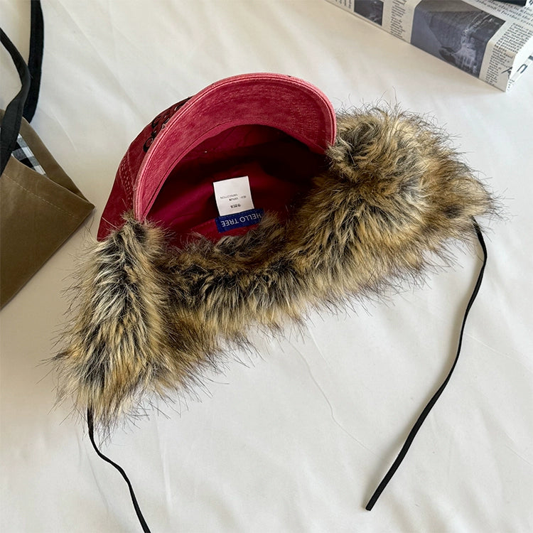 Retro Furry Earflap Hat