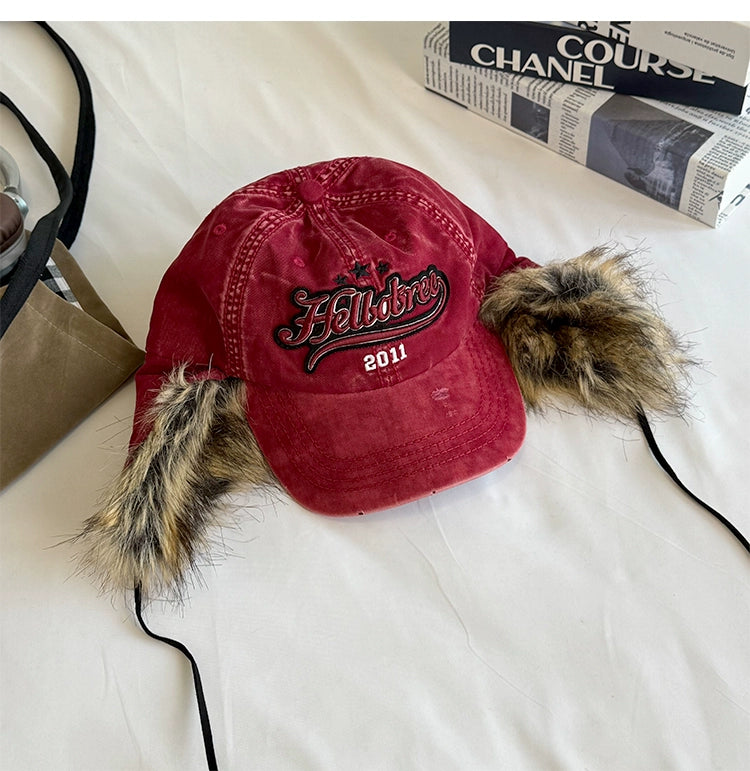 Retro Furry Earflap Hat