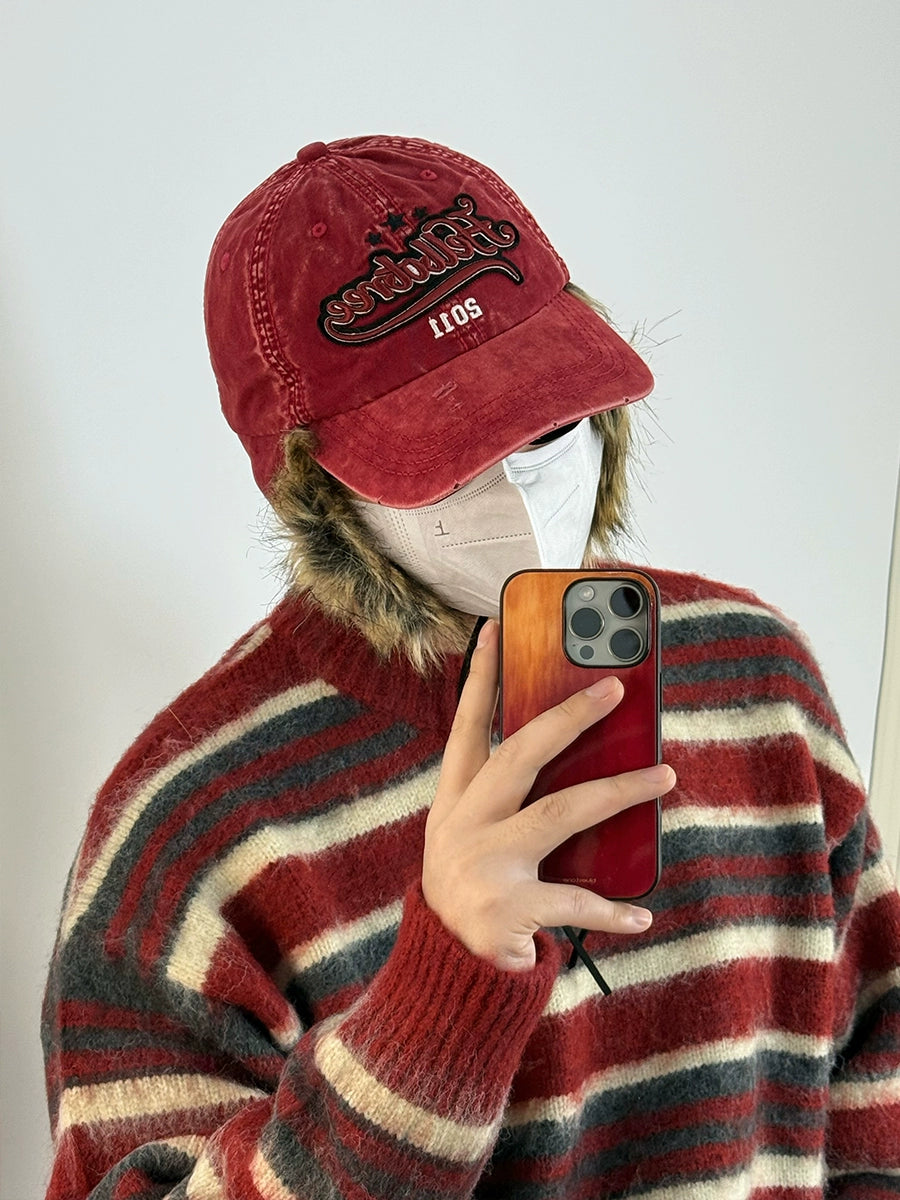 SUPERWZM Retro Furry Earflap Hat