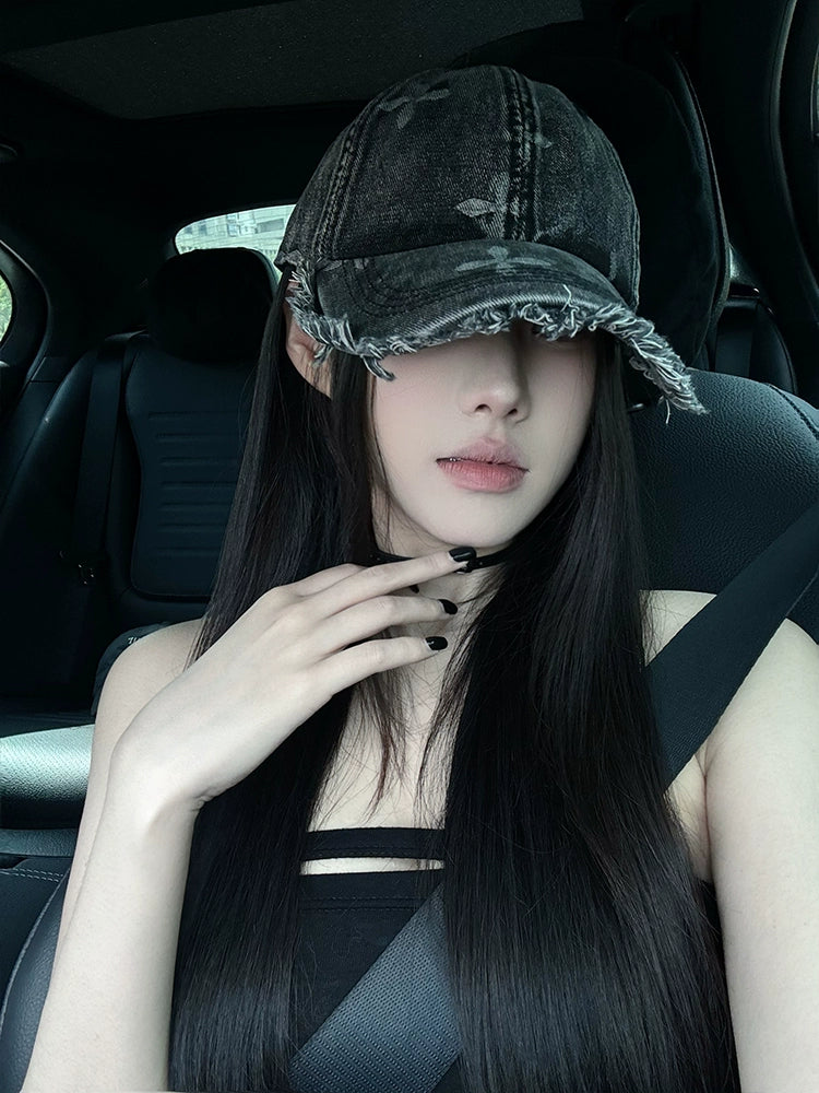 OuiPack Vintage Distressed Washed Baseball Cap