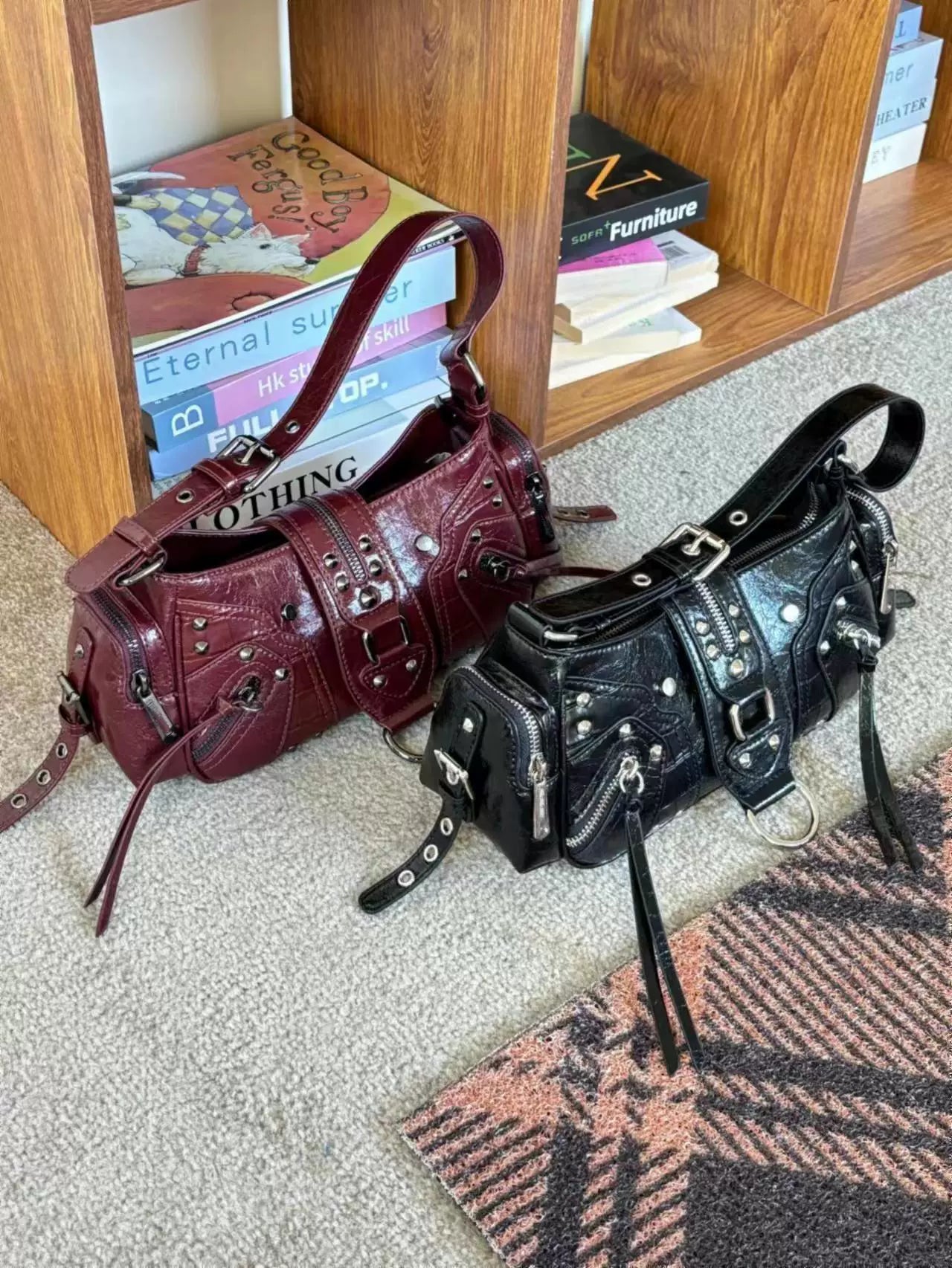 Y2K Biker Armpit Bag