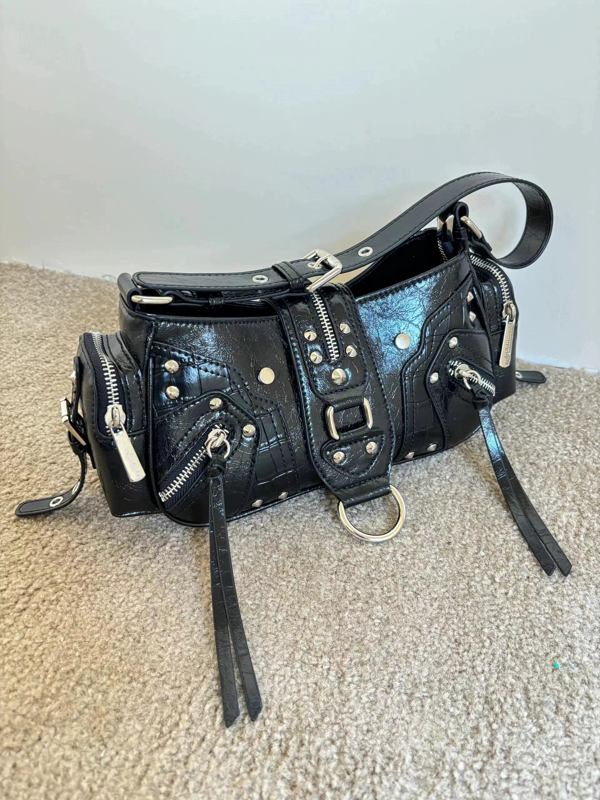 Y2K Biker Armpit Bag