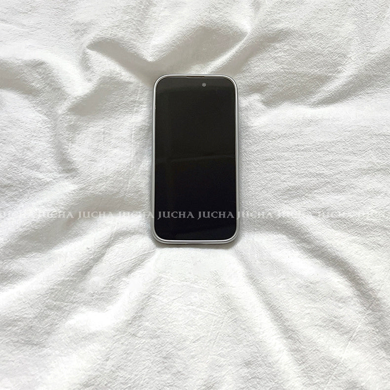 Cream Gray Star iPhone Case