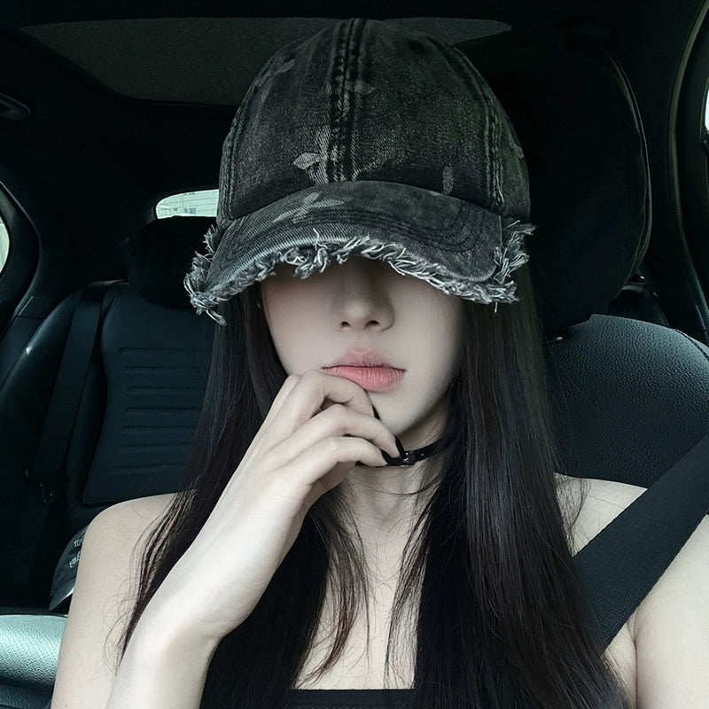 OuiPack Vintage Distressed Washed Baseball Cap