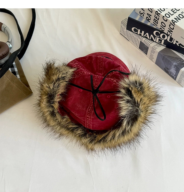 Retro Furry Earflap Hat