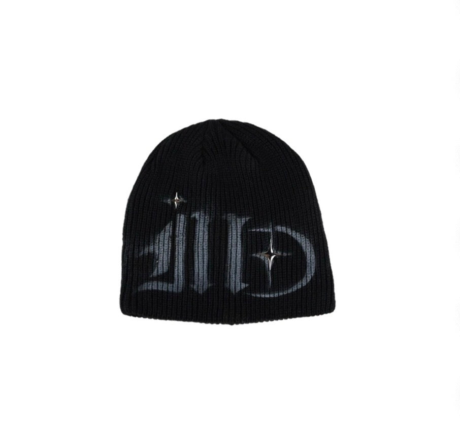 Spray-Painted Knit Beanie