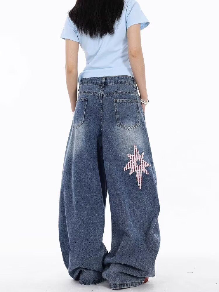 Stellar Patch Baggy Jeans