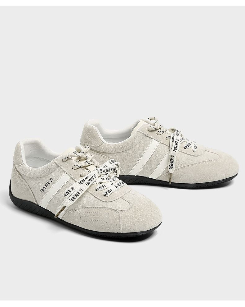 Faux Suede Low-Top Sneakers