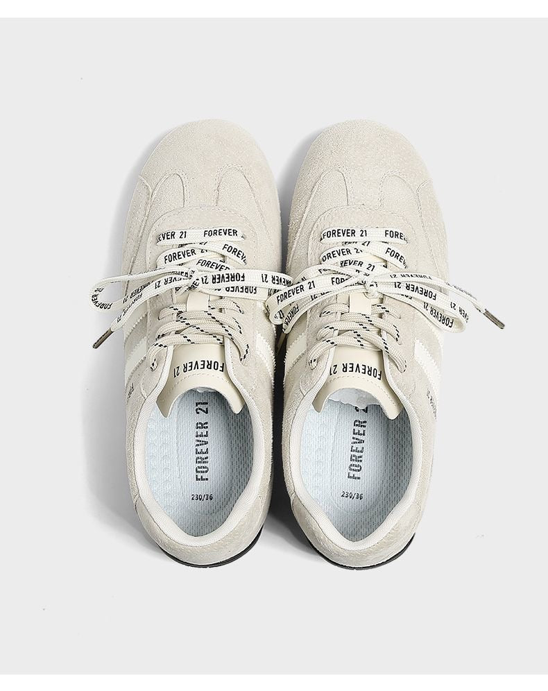 Faux Suede Low-Top Sneakers