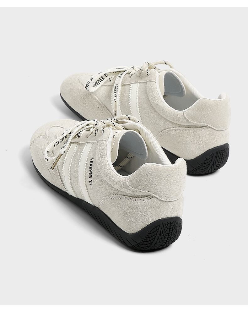 Faux Suede Low-Top Sneakers