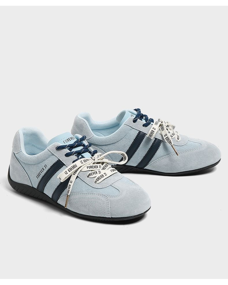 Faux Suede Low-Top Sneakers