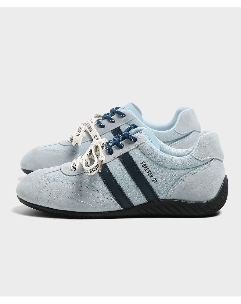 Faux Suede Low-Top Sneakers