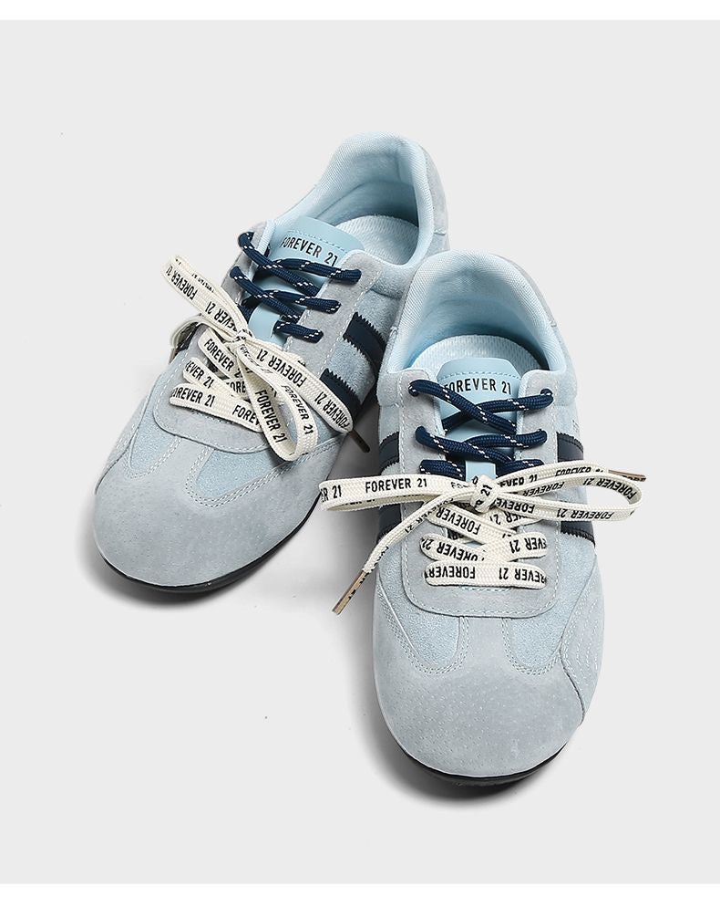 Faux Suede Low-Top Sneakers