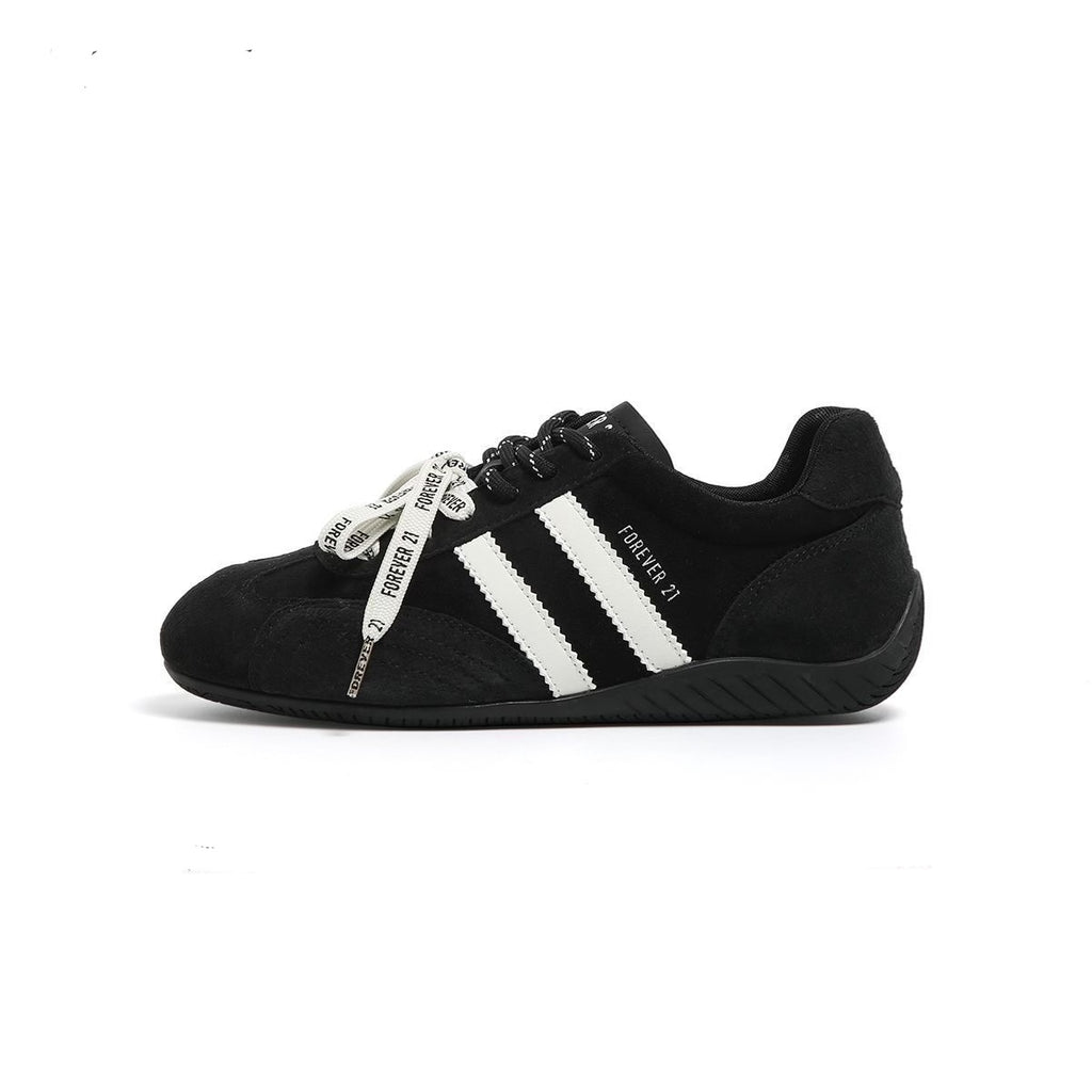 Faux Suede Low-Top Sneakers