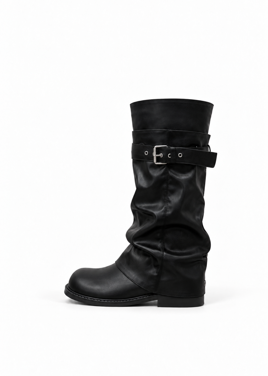Velsia buckle slouch boots
