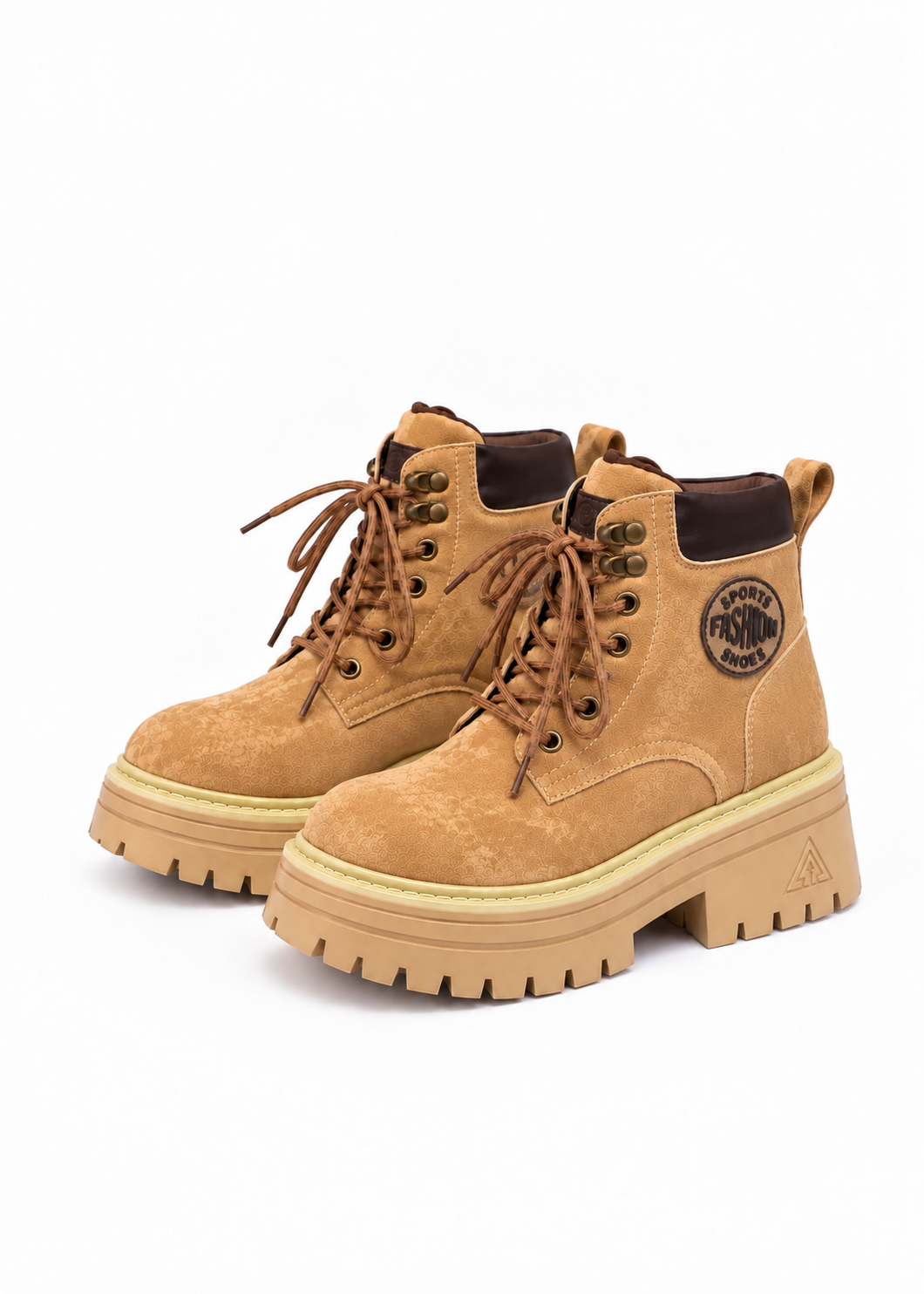 Suede Platform Lace-up Boots