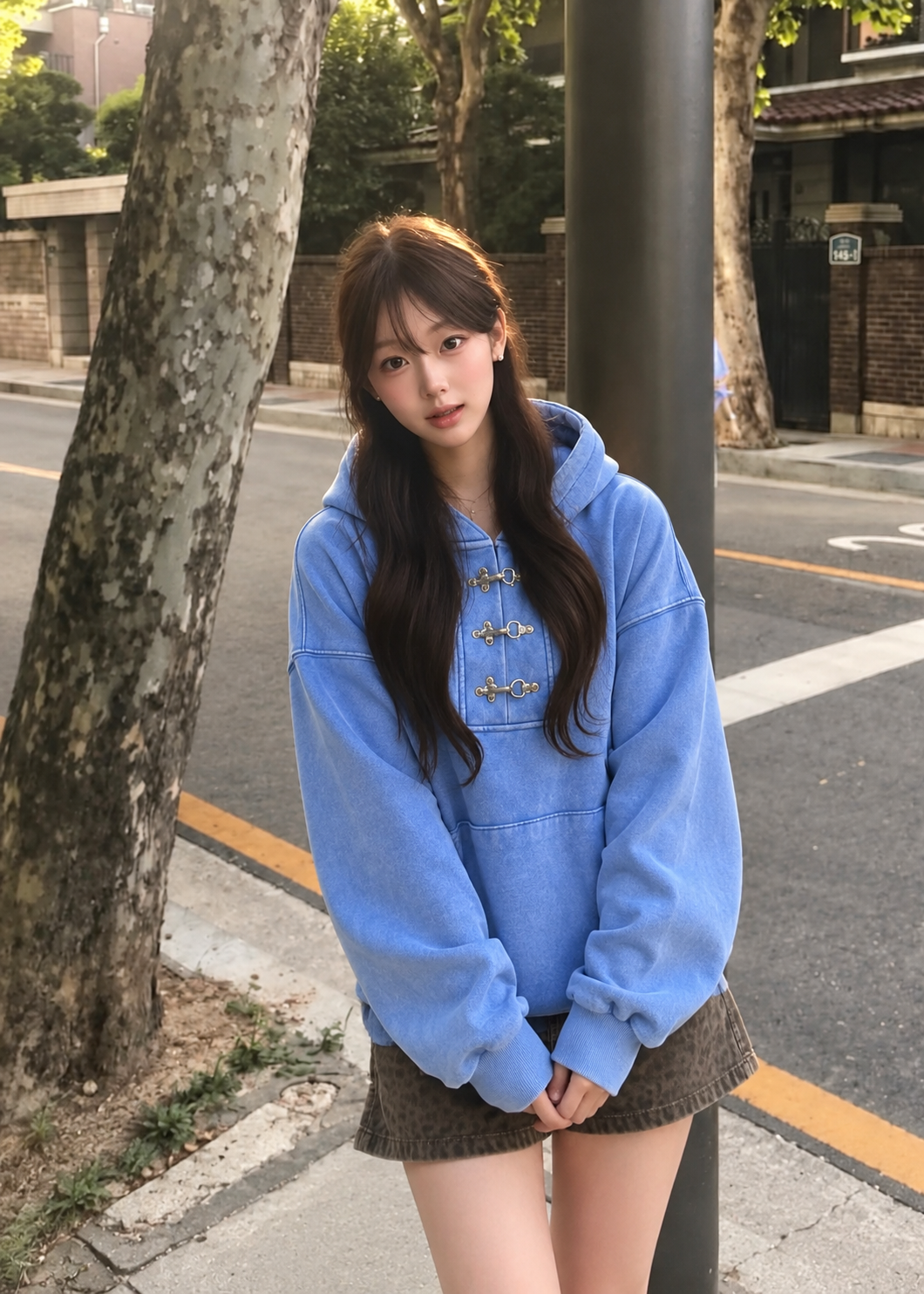 Veyra Vintage Buckle Hoodie