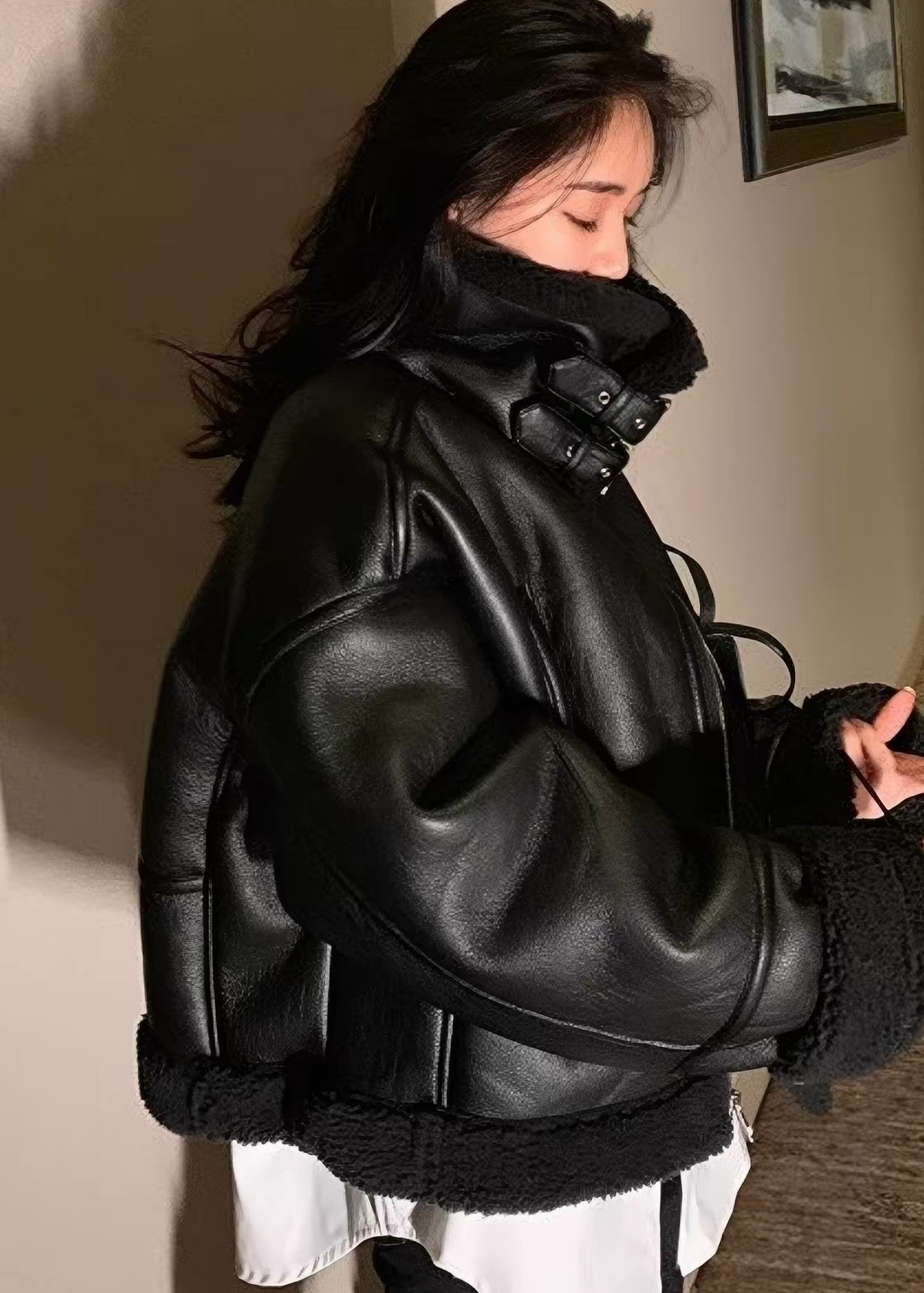 Velmora Boa Trim Jacket