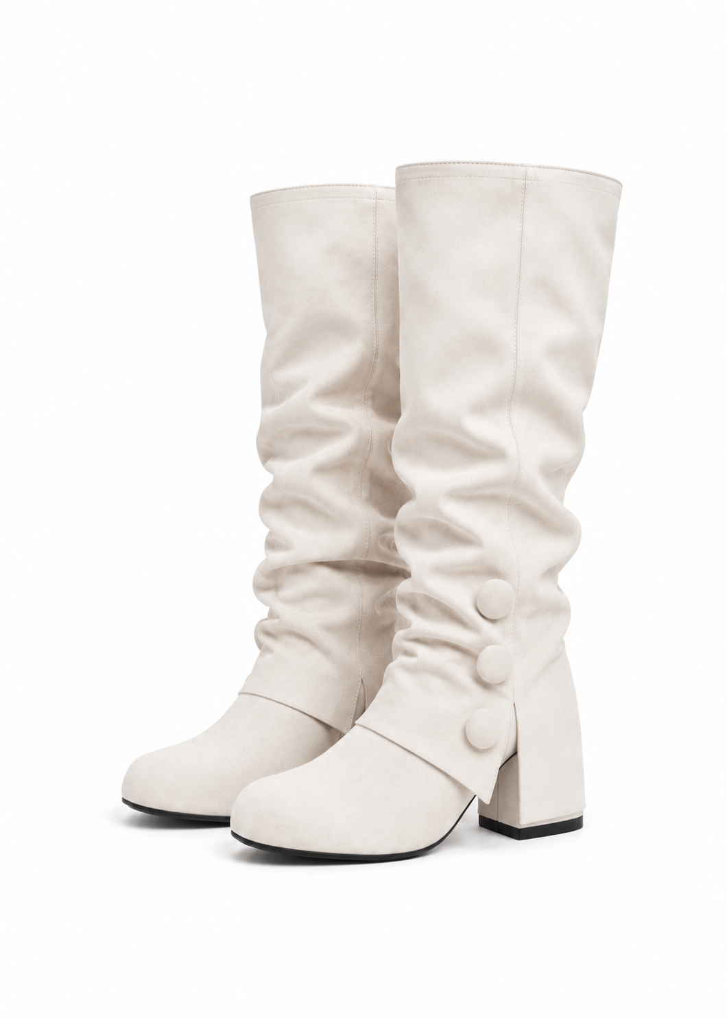 Velmora Button Slouch Boots