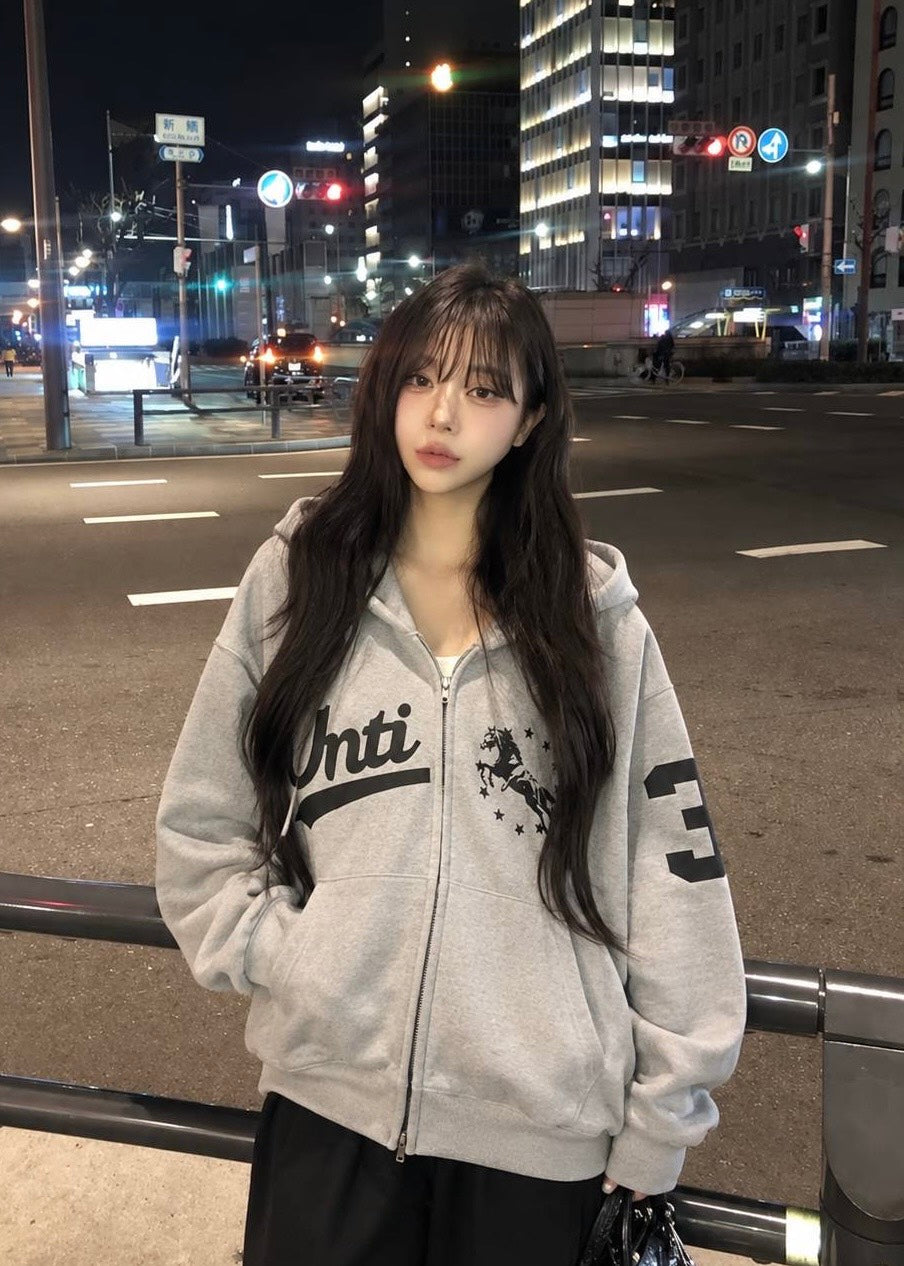 Velrisa Star Horse Zip Hoodie