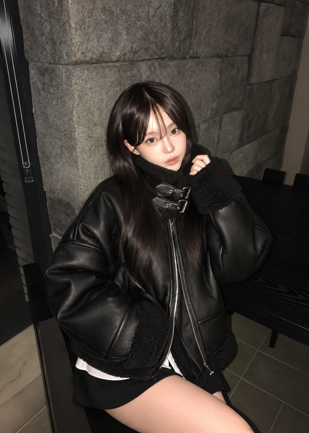 Velmora Boa Trim Jacket
