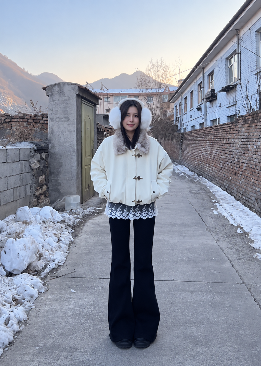 Velmora Fur Hood Jacket