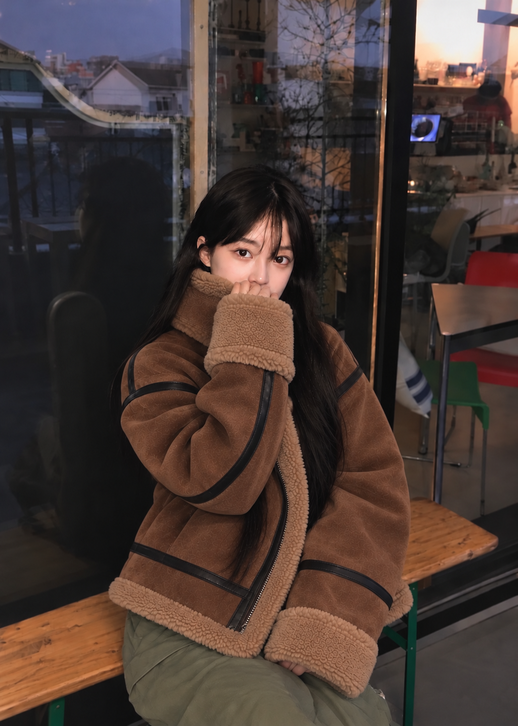 Velmora Boa Trim Jacket