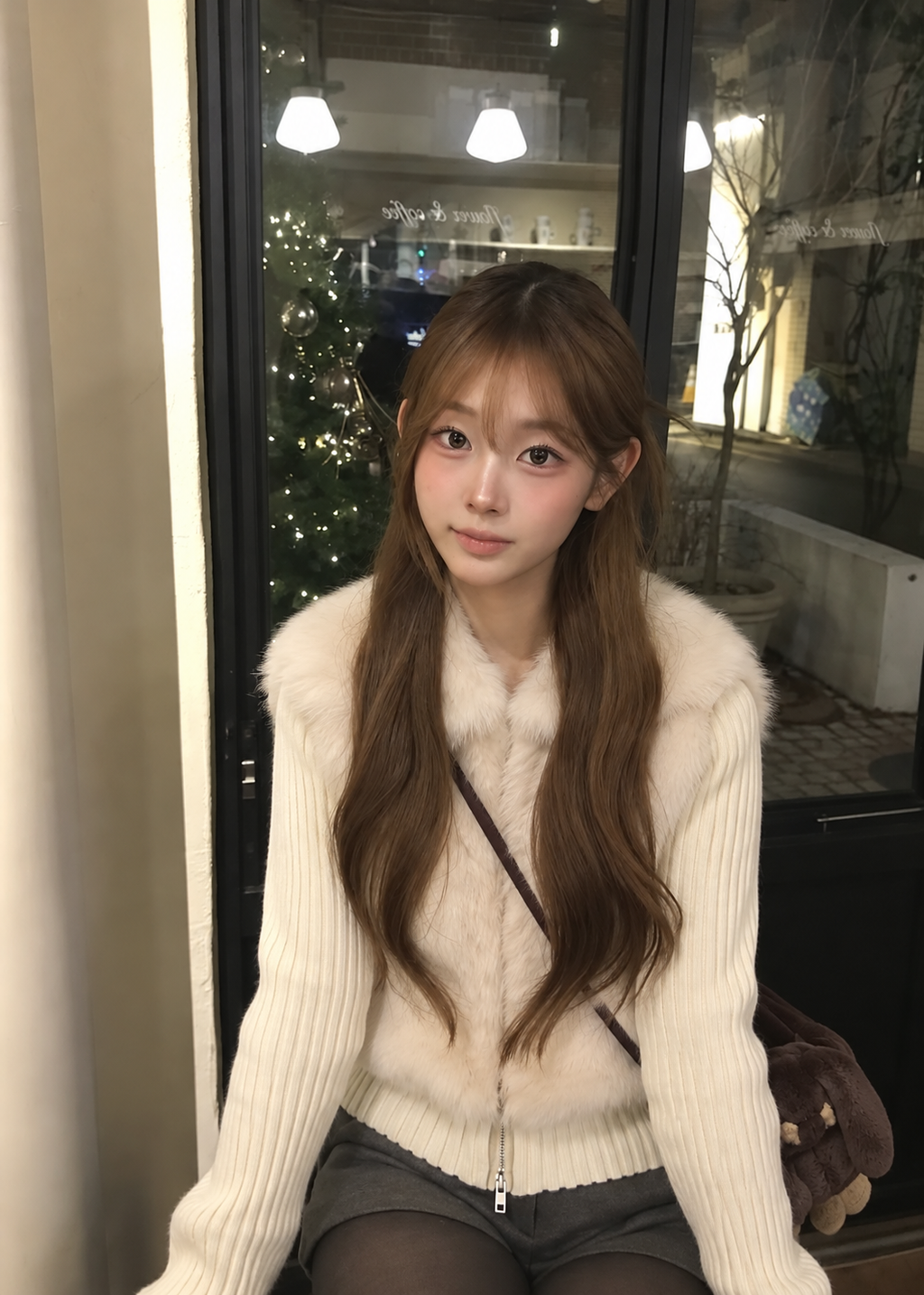 Velmira Fur Knit Jacket