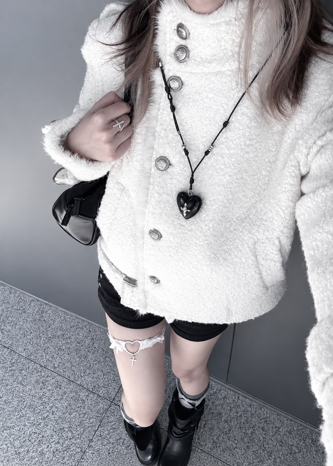 Velmira Fluffy Belt Jacket