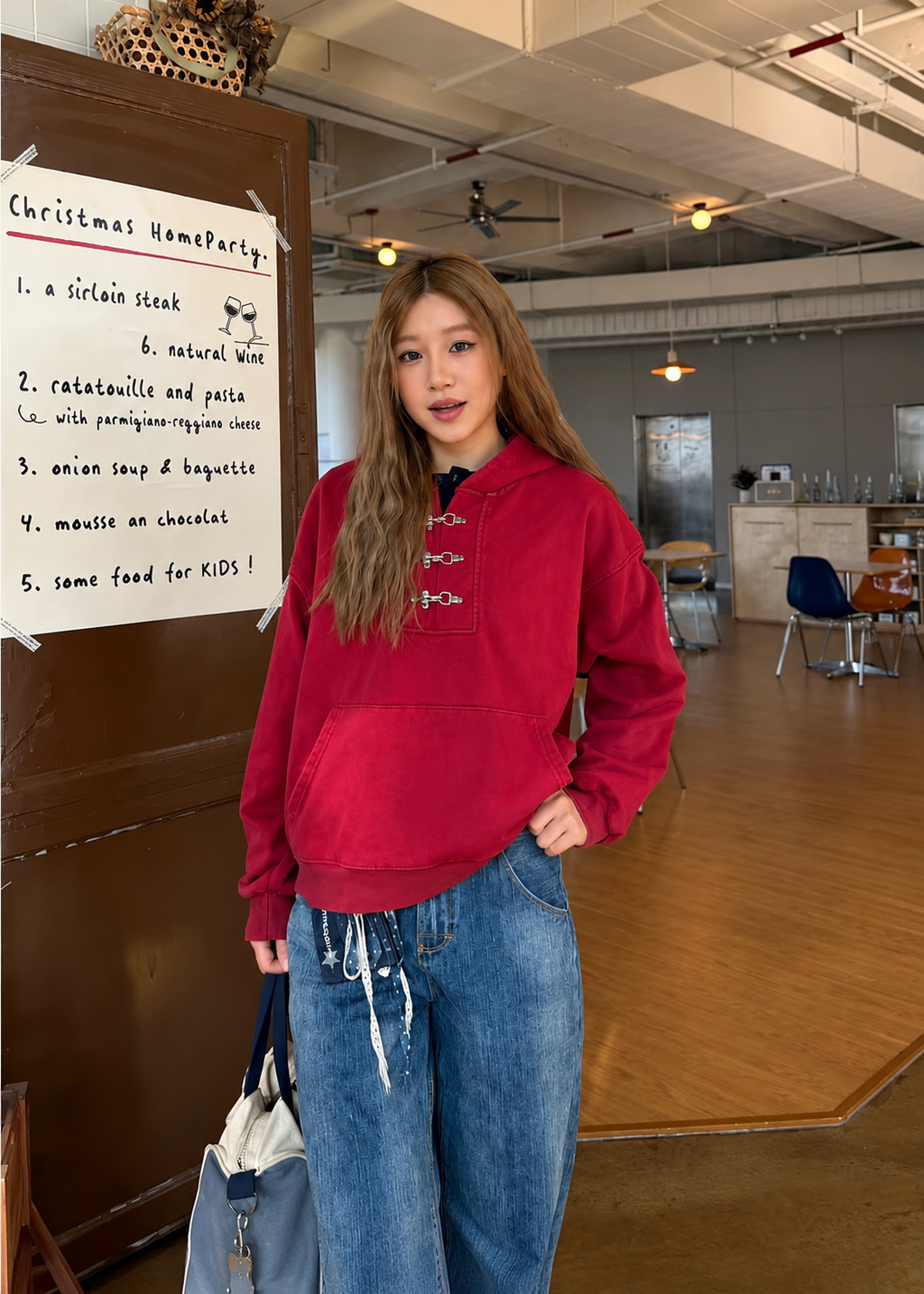 Veyra Vintage Buckle Hoodie