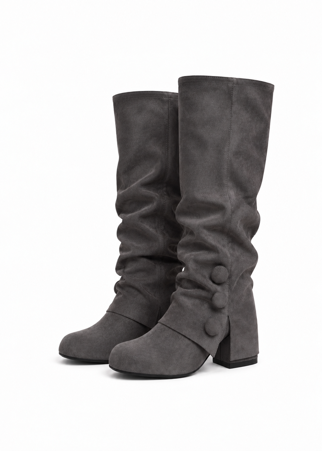 Velmora Button Slouch Boots