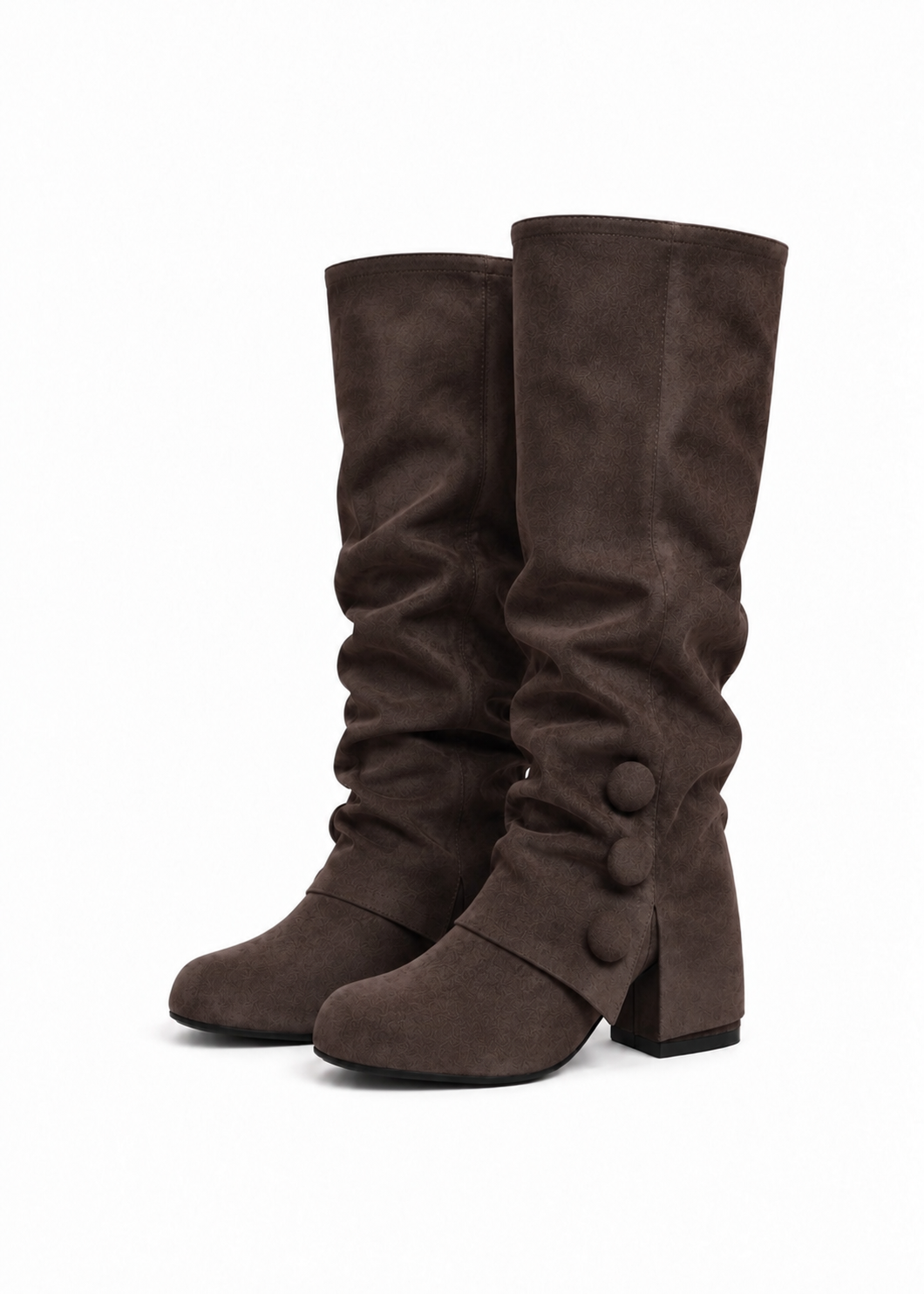 Velmora Button Slouch Boots